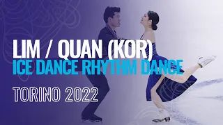 LIM / QUAN (KOR) | Ice Dance Rhythm Dance | Torino 2022 | #JGPFigure