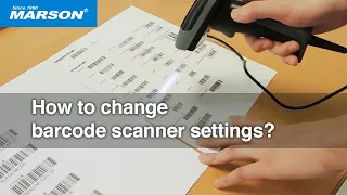 How to change barcode scanner settings?