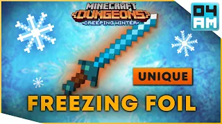 FREEZING FOIL UNIQUE Full Guide & Where To Get It (Rapier) in Minecraft Dungeons Creeping Winter DLC
