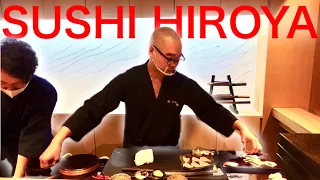 OMAKASE AT SUSHI HIROYA -Hamamatsucho,Tokyo - March 2021 - Japanese Food [English Subtitles]
