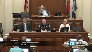 Council Budget Hearings - Police May 11, 2017