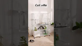NEW PP Cat Villa Include Cat Litter Box #cat #kitty #litterbox #gadget #catlover #cutekitty #catcat