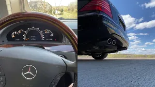 2005 Mercedes-Benz S55 AMG walkaround cold start and short drive