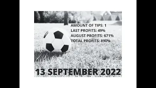 FOOTBALL PREDICTIONS | SOCCER PREDICTIONS | TODAY 13 SEPTEMBER 2022 (3) | SPORTS BETTING TIPS