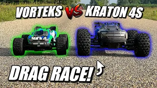 ARRMA VORTEKS vs KRATON 4S V2 DRAG RACE!