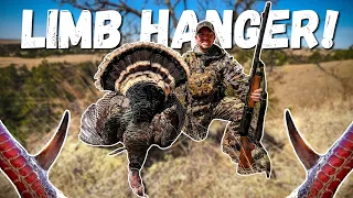 LONG-SPUR MERRIAM'S GOBBLER!? (Close range SELF-FILMED Hunt!) | Public Land Turkey Hunting