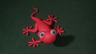 How to make clay Lizard.