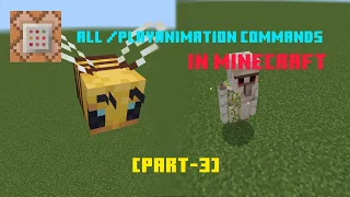 All /Playanimation Commands in Minecraft Bedrock part-3 |