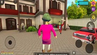 Update Scary Stranger 3D Playing as Miss T and Trolling Stranger Android Game