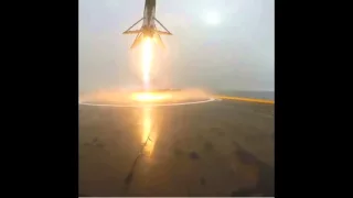 ASDS Droneship Camera Captures Attempted Landing Of Falcon 9 After Jason-3 Launch