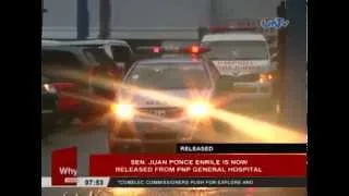 Sen. Juan Ponce Enrile is now released from PNP General Hospital