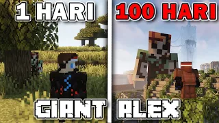 100 Hari di Minecraft Giant Alex❗️❗️