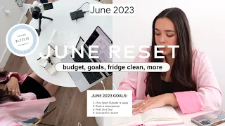 JUNE MONTHLY RESET (new goals, budget, content corner, etc)