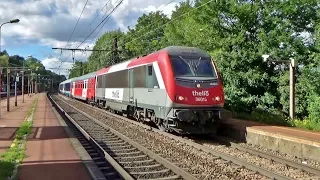 Trains TRANSILIEN RER TER INTERCITES FRET HLP et TRAIN DE MACHINES Gare de MONTGERON-CROSNE