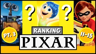 All 25 PIXAR Movies - RANKED (PART 3 / 11-15)