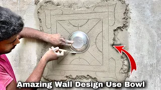 Amazing 3D Wall Design || Home Tools Bowl Use Design || Cement Send and Design