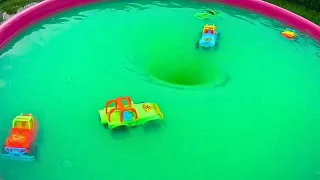 Experiment CARS with Whirlpool Hole. Whirlpools. Whirlpool Video. Experimental Time.