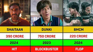 2024 Highest grossing bollywood movies budget and collection | Shaitaan vs Dunki vs Bmcm movie