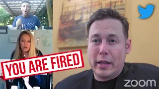 Elon Musk fires employees in twitter meeting | DEEPFAKE