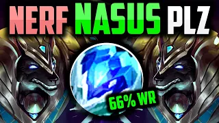 THIS NASUS BUILD IS CRAZY (66% WR BUILD) How to Nasus & CARRY for Beginners - Nasus Guide Season 14