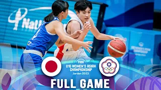 Japan v Chinese Taipei | Full Basketball Game | FIBA U16 Women's Asian Championship 2023 - Div. A