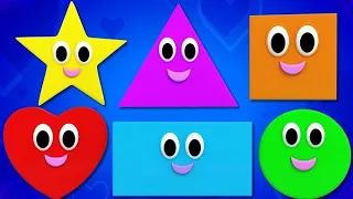 The Shapes Song,  Preschool Rhyme And Educational Videos