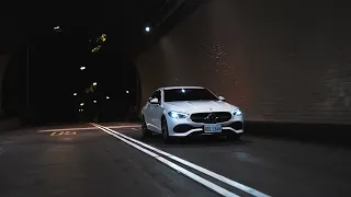 2022 Mercedes Benz C-class sedan C180 ｜Taiwan, Taipei Night ride｜Cinematic car video｜epic car film