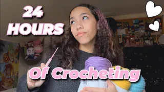 Crocheting for 24 HOURS! How much can I crochet??