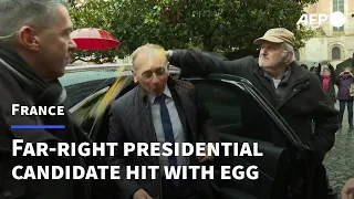 French presidential election: Zemmour gets an egg on his head | AFP