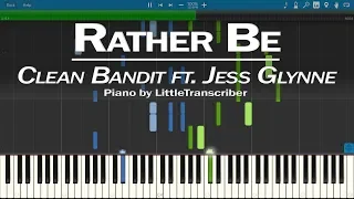 Clean Bandit - Rather Be (Piano Cover) ft Jess Glynne Synthesia Tutorial by LittleTranscriber