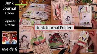 Turn Book Pages Into A Junk Journal Folder 🌿 Beginner Tutorial | Craft DIY