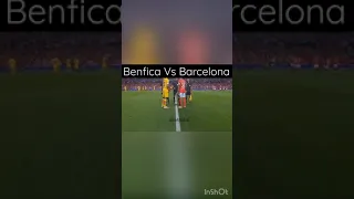 Benfica Vs Barcelona⚽️🕛15 seconds Highlights all goals #shorts #barcelona#championsleague #benfica