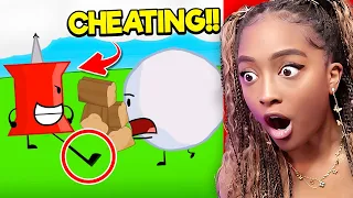 Pin CHEATS to try and get back in the Competition?!! |Reacting to BFDI [8]