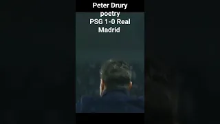 Peter Drury poetry PSG 1-0. Real Madrid