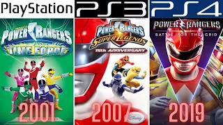 Power Rangers PlayStation Evolution PS1 - PS5 (1996-2019)