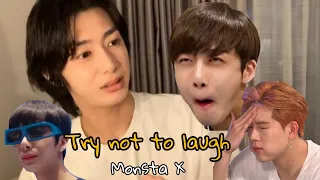 Monsta x Try not to laugh || Extrimelly hard