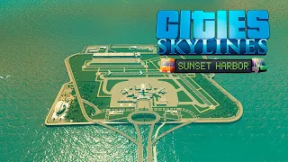 Cities Skylines - Sunset Harbor - Транспортный остров! #47