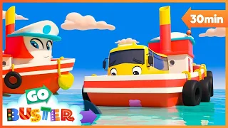 Buster And The Boat | Go Buster | Moonbug Kids - Cartoons & Toys