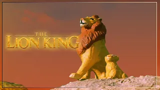 "The Lion King" [  Action Figure 1994 with made home pride rock ]