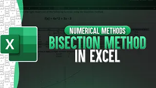 Bisection Method In Excel | Numerical Methods