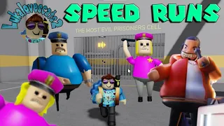 New Obby Speed Runs! Escape Drake's Music Studio, Police Girl Prison Run, Barry