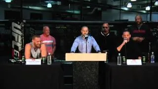 The Best Of Conor McGregor And Nate Diaz At Their Pre-Fight Press Conference