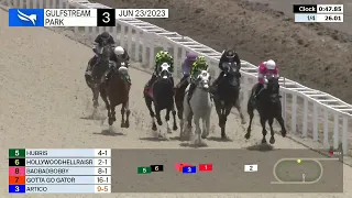 Gulfstream Park Carrera 3 - 23 de Junio 2023