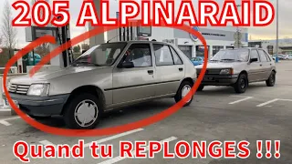 205 GR AlpinaRaid - Quand tu REPLONGES !!!