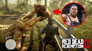 The Legendary Alligator Eats Pig Farm Brother! - Red Dead Redemption 2