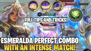 Esmeralda PERFECT COMBO To Deal With AN INTENSE MATCH!! | Mobile Legends