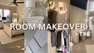 EXTREME ROOM MAKEOVER + TOUR 2023 | cozy/aesthetic/pinterest inspired