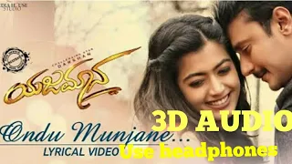 Ondu Munjane 3D Song from #Yajamana #Darshan #DBoss