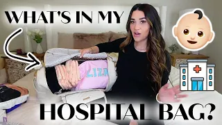 WHAT I PACKED IN MY HOSPITAL BAG FOR BABY #3! | LABOR & DELIVERY | Liza Adele