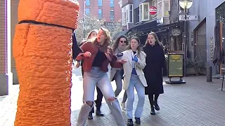 These Girls were in Shock after they Encountered The Carrot !! Angry Carrot Prank !!